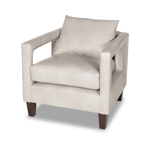 Kn Chair Leather Geometric Modern Moss Studio